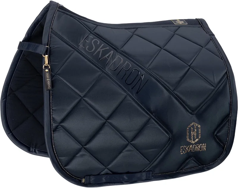 Zadeldek Eskadron Heritage Bicross Mattgloss Dressuur de Eskadron en Bleu foncé – photo produit