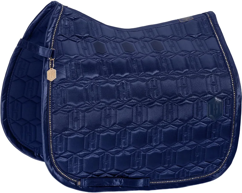 Zadeldek Eskadron Heritage Satin Crystal Shetty de Eskadron en Bleu foncé – photo produit