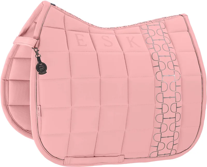 Zadeldek Eskadron Platinum Big Square Softshell Dressuur de Eskadron en Rose – photo produit