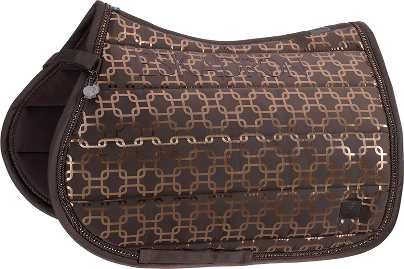 Zadeldek Eskadron Platinum Glossy Chain Crysta Veelzijdigheid von Eskadron in Donkerbruin – Produktfoto