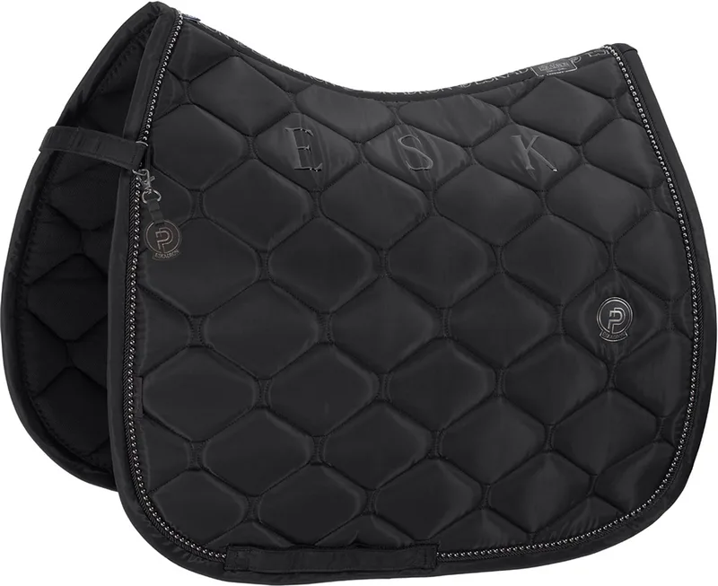 Zadeldek Eskadron Platinum Highgloss Pearls Dressuur by Eskadron in Black – product photo