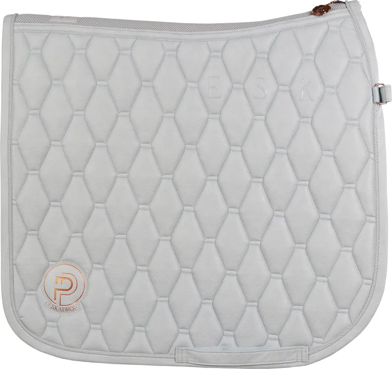 Zadeldek Eskadron Platinum Metallic Faux Leather de Eskadron en Bleu clair – photo produit
