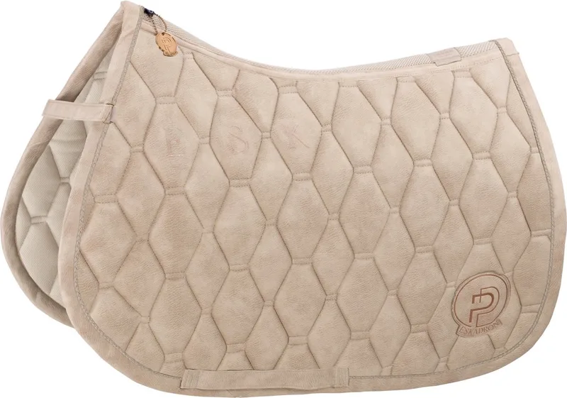 Zadeldek Eskadron Platinum Metallic Faux Leather by Eskadron in Lichtbruin – product photo
