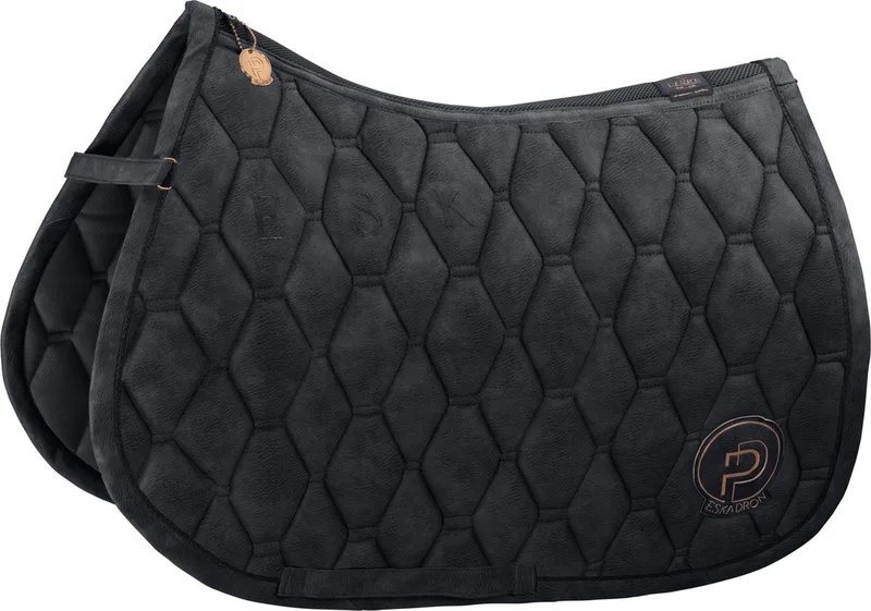 Zadeldek Eskadron Platinum Metallic Faux Leather de Eskadron en Noir – photo produit