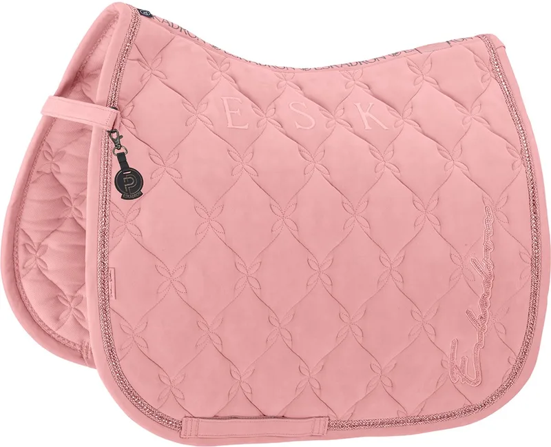 Zadeldek Eskadron Platinum Velours Crystal Dressuur fra Eskadron i Lyserød – produktbillede