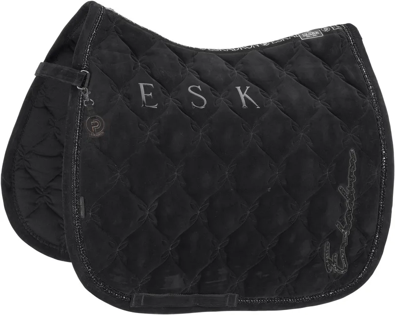 Zadeldek Eskadron Platinum Velours Crystal Dressuur by Eskadron in Black – product photo