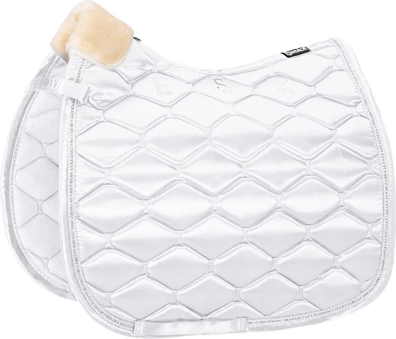 Zadeldek Eskadron Satin Crystal de Eskadron en Blanc – photo produit