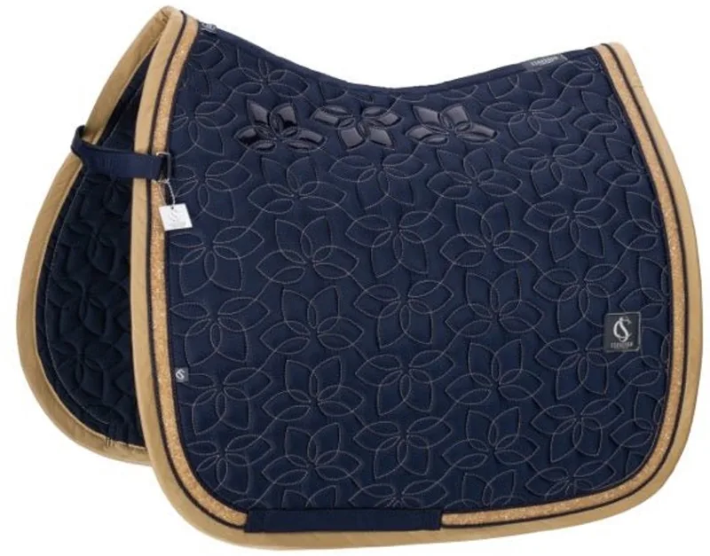 Zadeldek Glossy Jewel Contrast Classic Sports 26 Full by Eskadron in Dark blue – product photo