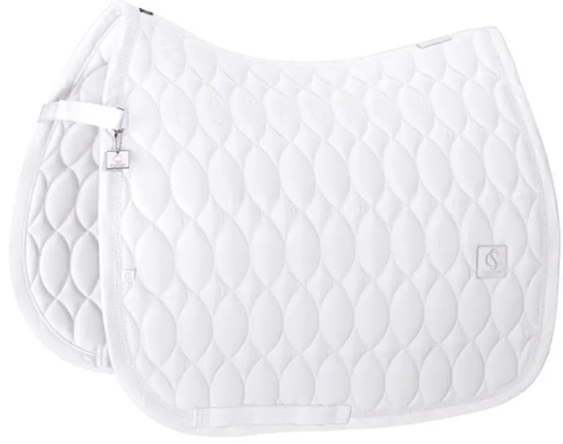 Zadeldek Highgloss Emblem Classic Sports 26 Full de Eskadron en Blanc – photo produit