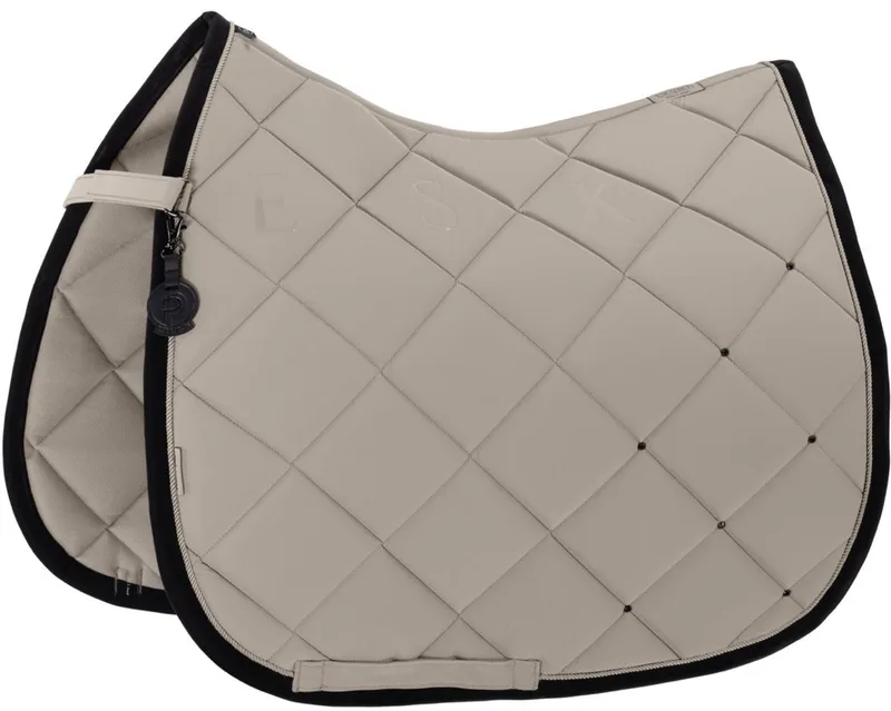 Zadeldek Silk Contrast Diamond Platinum 26/27 Full de Eskadron en Pale grey – photo produit