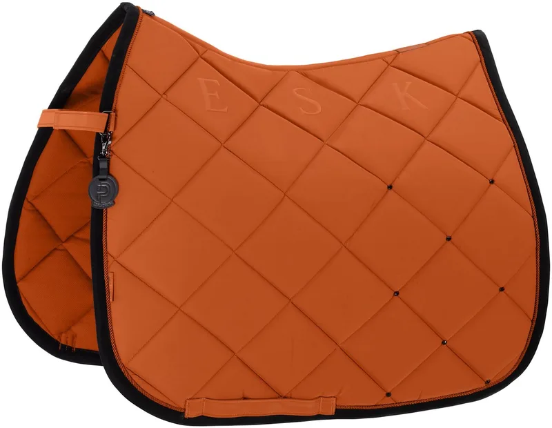 Zadeldek Silk Diamond Platinum FS26 Amber - Dressuur | Zadeldekje paard de Eskadron – photo produit