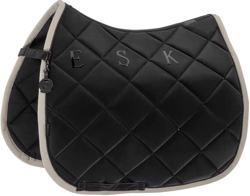 Zadeldek Silk Diamond Platinum FS26 Black - Dressuur | Zadeldekje paard de Eskadron en Noir – photo produit