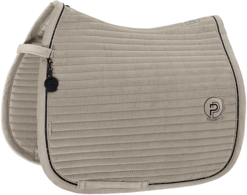 Zadeldek Velvet Crystal Platinum FS26 Pale Grey - Veelzijdig | Zadeldekje paard by Eskadron – product photo