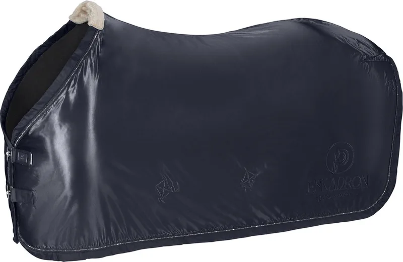Zweetdeken Platinum Satin - 195 fra Eskadron i Mørkeblå – produktbillede