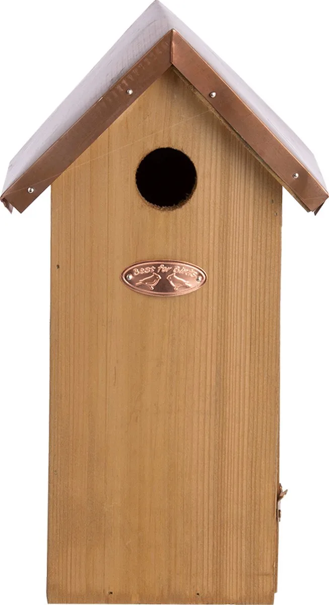 Best for Birds Koolmees Vogelhuisje - Hout - 14 x 17 x 30 cm de Esschert Design en Marron – photo produit