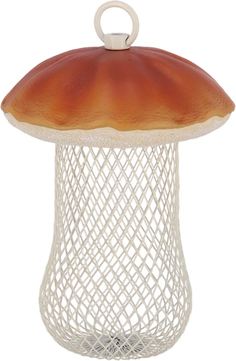 Best for Birds Voedersilo noten Fungi - eekhoorntjesbrood - ijzer - 13x18 cm - voor vogels by Esschert Design in Brown – product photo