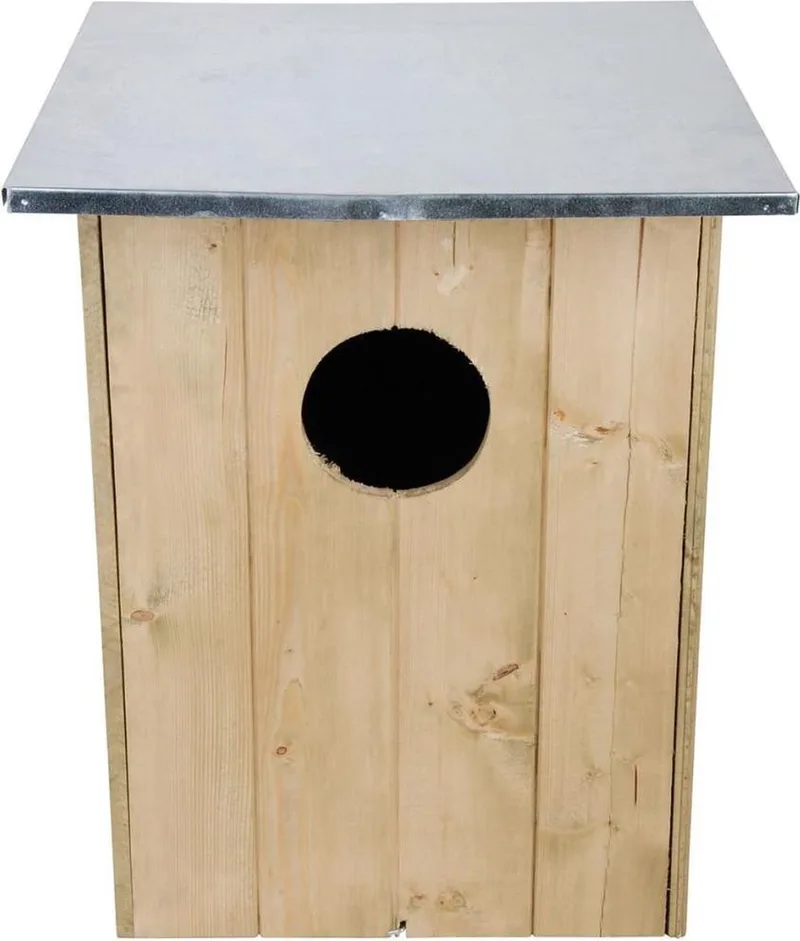 Bosuil Vogelhuisje - Nestkast von Esschert Design in Houtkleur – Produktfoto