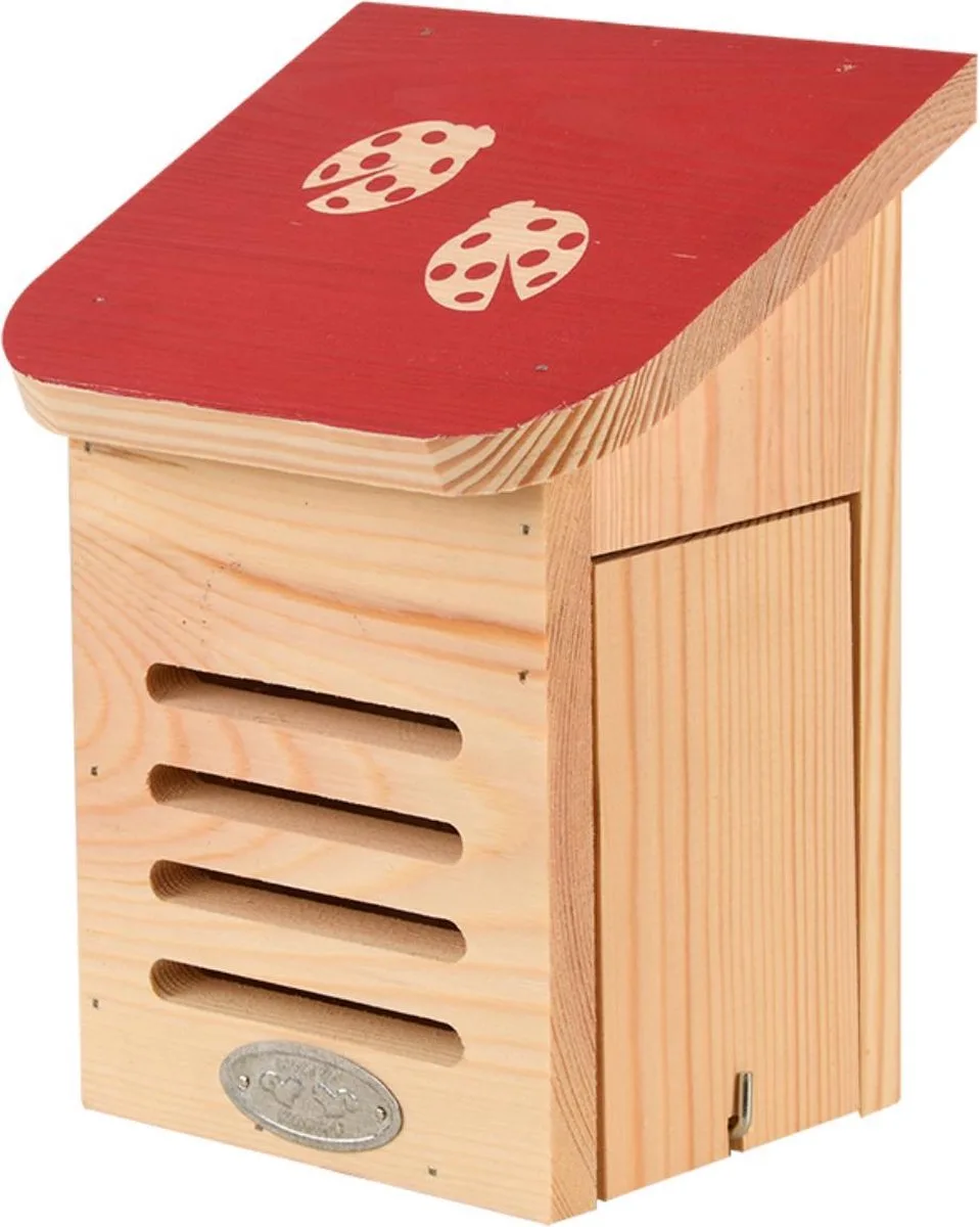 Diapositief lieveheersbeestjeshuis van Esschert Design in Rood – productfoto