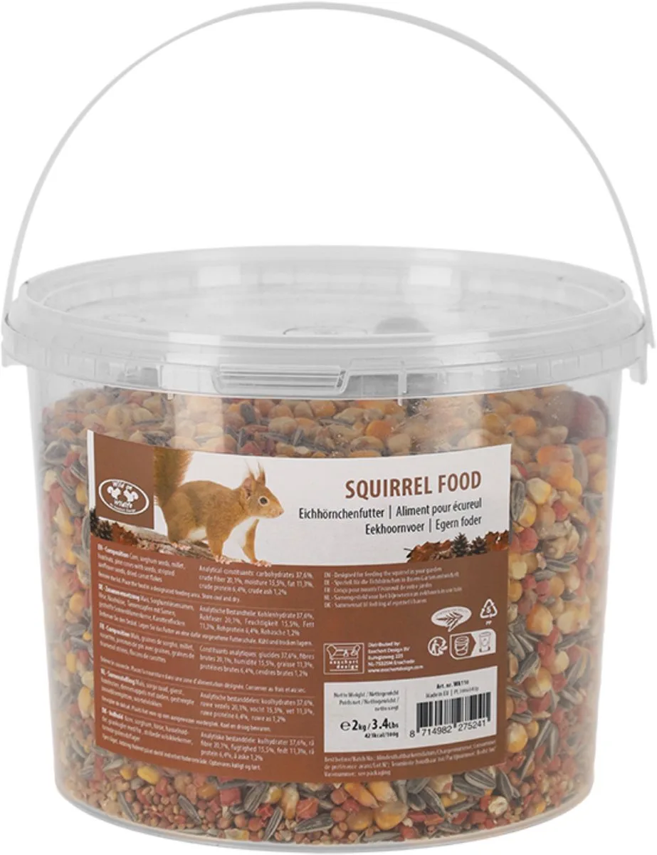 Eekhoornvoer 2,0 kg in emmer by Esschert Design – product photo
