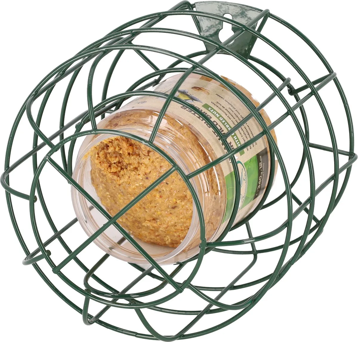 Metalen Pindakaas Pothouder - 15 cm von Esschert Design in Grün – Produktfoto