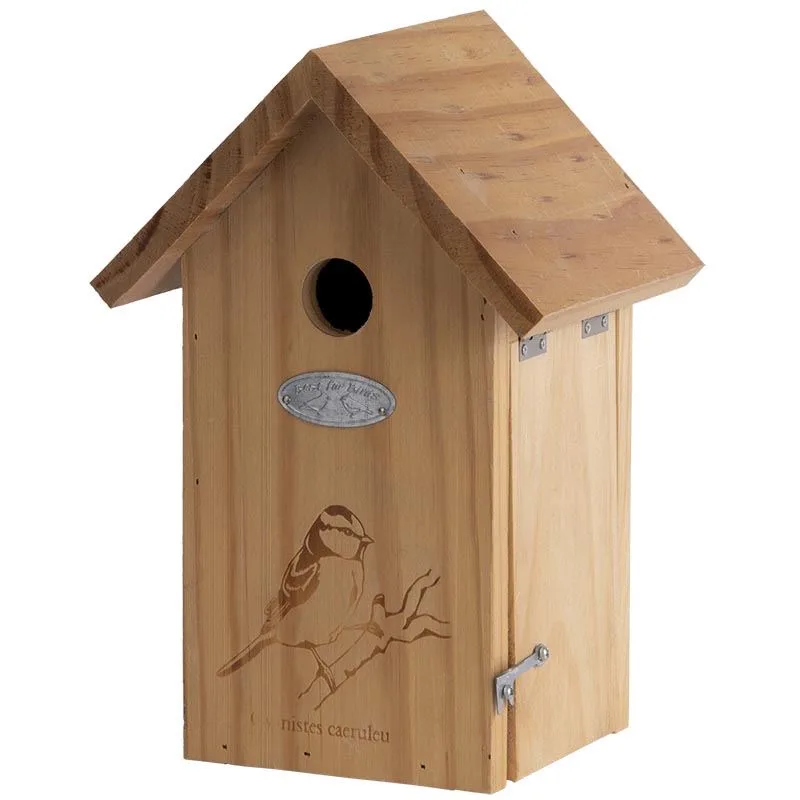 nestkast pimpelmees silhouet - LxBxH: 17x14,3x25,5cm van Esschert Design – productfoto