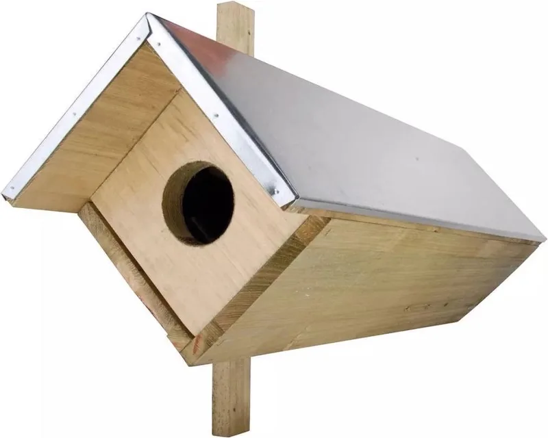 Steenuil - Vogelhuisje by Esschert Design in Houtkleur – product photo