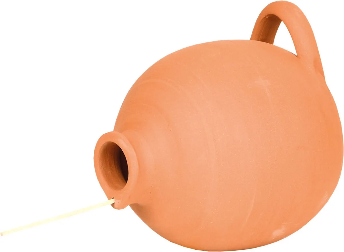 Terracotta vogelpot voor Mussen en Mezen 17 cm - Stenen vogelpotten by Esschert Design in Brown – product photo