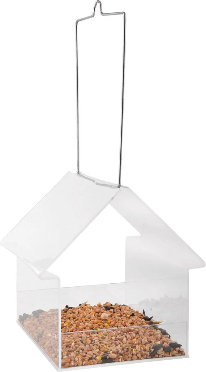 UNO - Vogelvoederhuisje - 15 cm x 15 cm x 15 cm de Esschert Design en Transparent – photo produit
