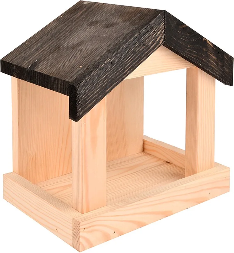 Voederhuis Voor Aan De Muur Hout de Esschert Design en Houtkleur – photo produit