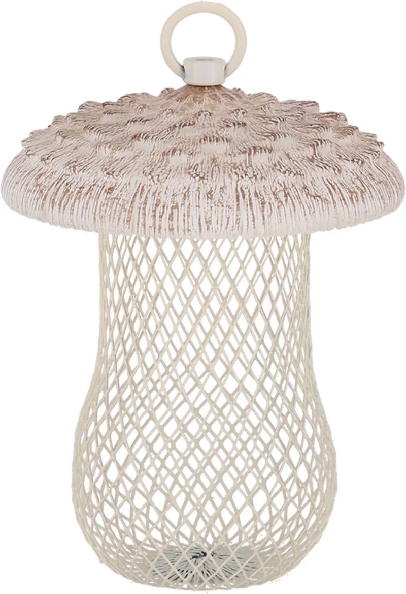Voedersilo Noten Parasolzwam by Esschert Design in White – product photo