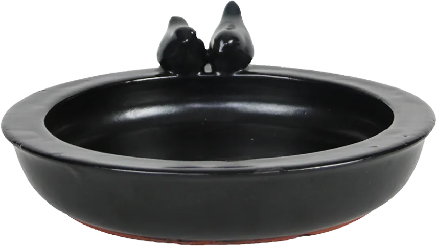 Vogelbad - Anthrazit van Esschert Design – productfoto
