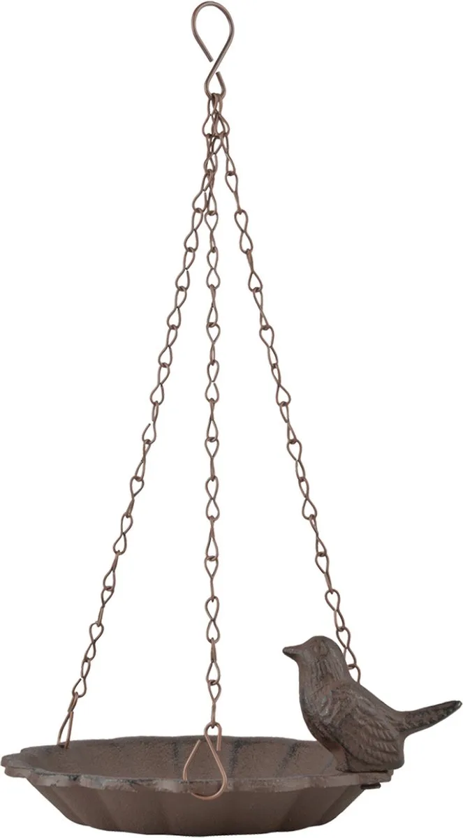 Vogelbad/voederschaal - Gietijzer - D16 x H7,5 cm by Esschert Design in Brown – product photo