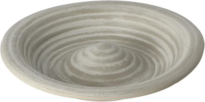 Vogelbad - voederschaal - keramiek - D28,8 x H5,5 cm - tuinvogel drinkschaal de Esschert Design en Gris – photo produit