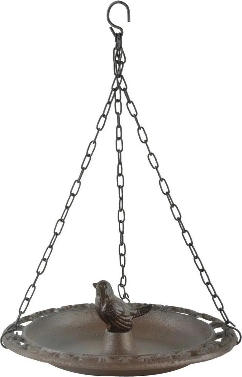 Vogelbadje - hangend - BR27 de Esschert Design en Marron – photo produit
