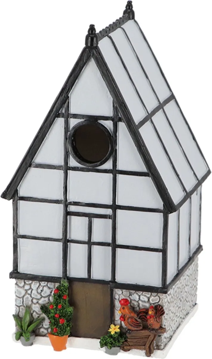 Vogelhuisje - voor - mezen - broeikas de Esschert Design en Blanc – photo produit