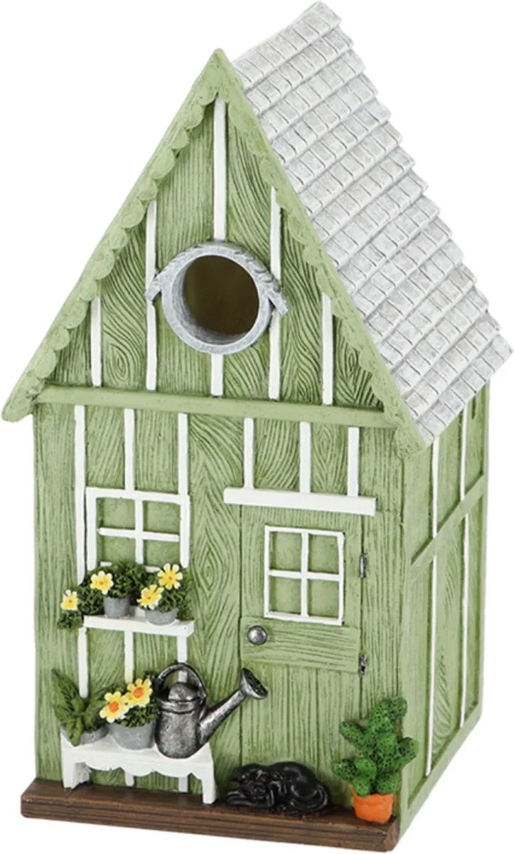 Vogelhuisje - voor - mezen - tuinschuur de Esschert Design en Blanc – photo produit