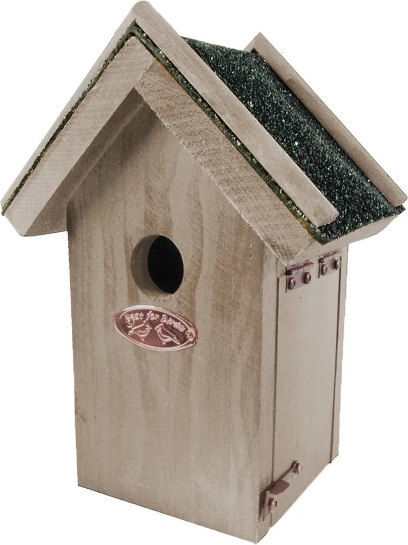 Vogelhuisje - Winterkoning Nestkast - 21,5 x 16 x 11,3 cm by Esschert Design in Brown – product photo