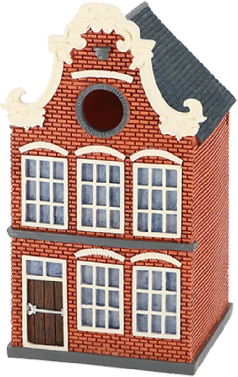 vogelnestje/nestkastje - grachtenpand - klokgevel de Esschert Design en Rouge – photo produit