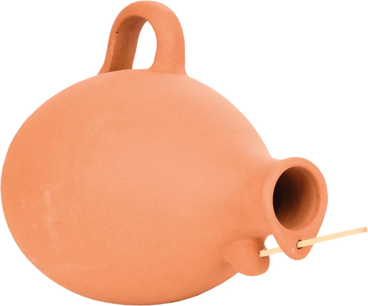 Vogelpot - mezen en mussen (23 x 14 x 17 cm) de Esschert Design en Marron – photo produit