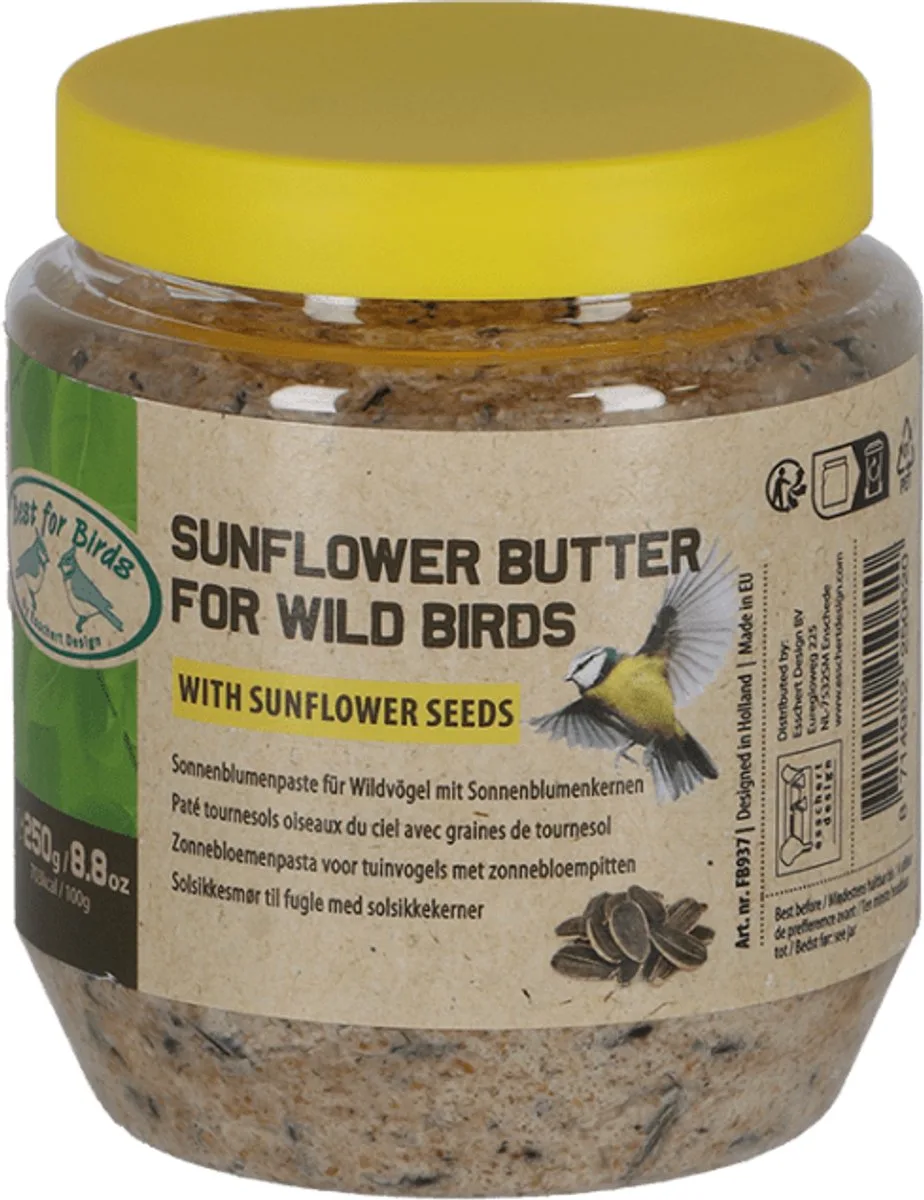 Zonnebloempasta voor vogels | PET-pot | 340 g von Esschert Design – Produktfoto