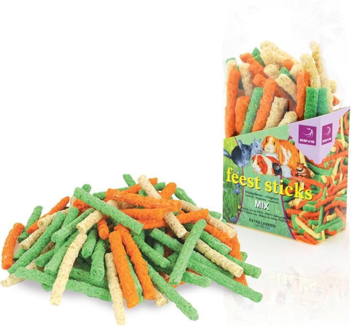 Feeststicks Mix - Knaagdier - Snack -150 gr de Esve – photo produit