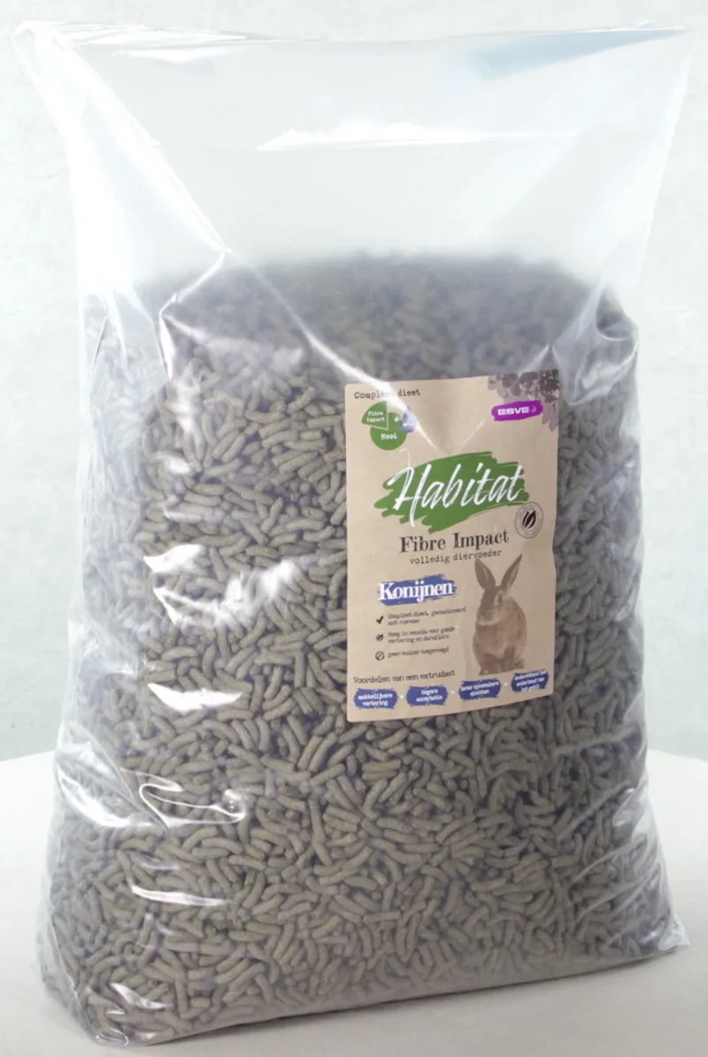 Fibre Impact konijnenvoer | vezelrijke extrudatenmix 1,6 kg of 8 kg 8KG von Esve – Produktfoto