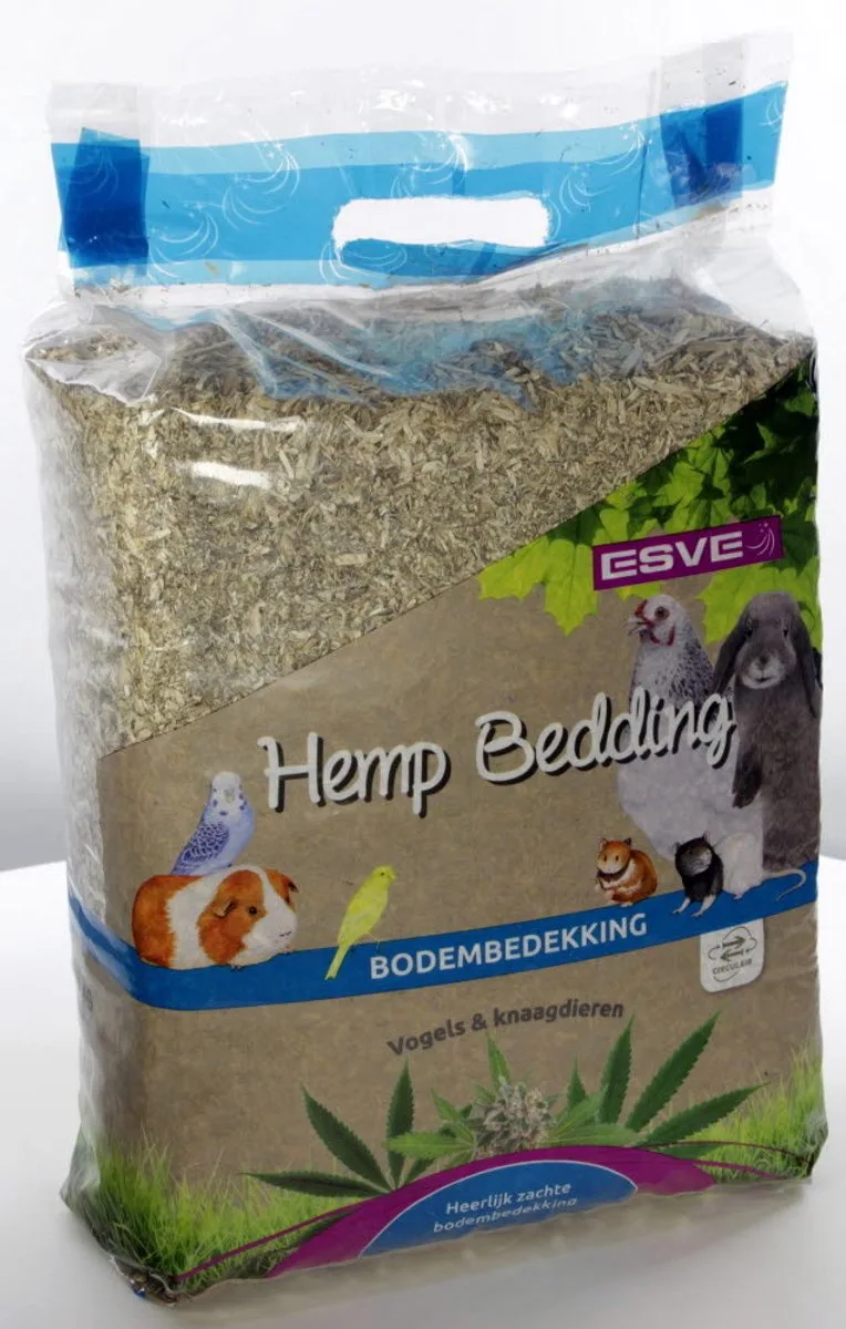 Hemp Bedding (Hennepvezelstrooisel) Bodembedekking 48 Liter - Knaagdier by Esve in Blue – product photo
