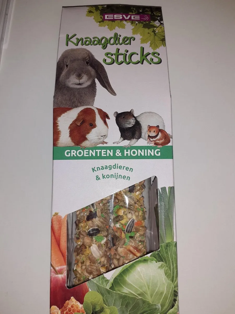 Knaagdierstick met honing | 1 stuk (ca. 45 g) | meerdere smaken Groenten en Honing van Esve – productfoto