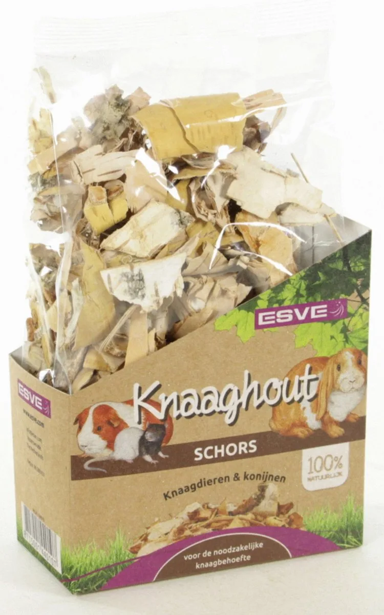 Knaaghout Schors Konijn En Knaagdier - Knaagdiersnack - 100 g de Esve – photo produit