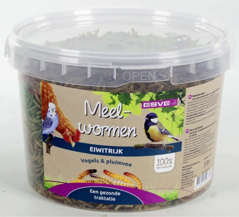 Meelwormen Emmer - Kippenvoer - 3 l 700 g von Esve – Produktfoto