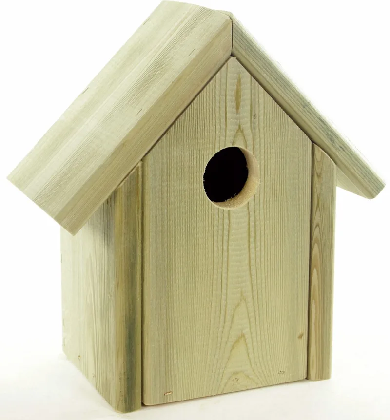 Nestkast Huismus - Vogelhuisje - Geïmpregneerd Hout - 16x12x26cm by Esve in Brown – product photo
