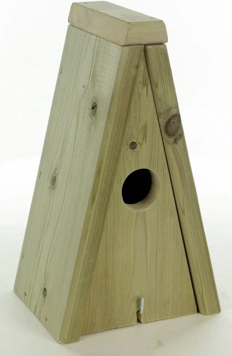 Nestkast Koolmees - Vogelhuisje - Geïmpregneerd Hout - 15x12x26cm by Esve in Brown – product photo