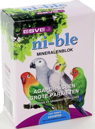 Nible Mineralenblok Grote Parkieten en Agapornis de Esve – photo produit 1 sur 2