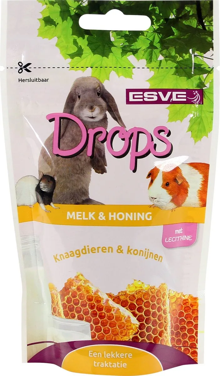 snacks Knaagdier Drops Melk & Honing de Esve – photo produit